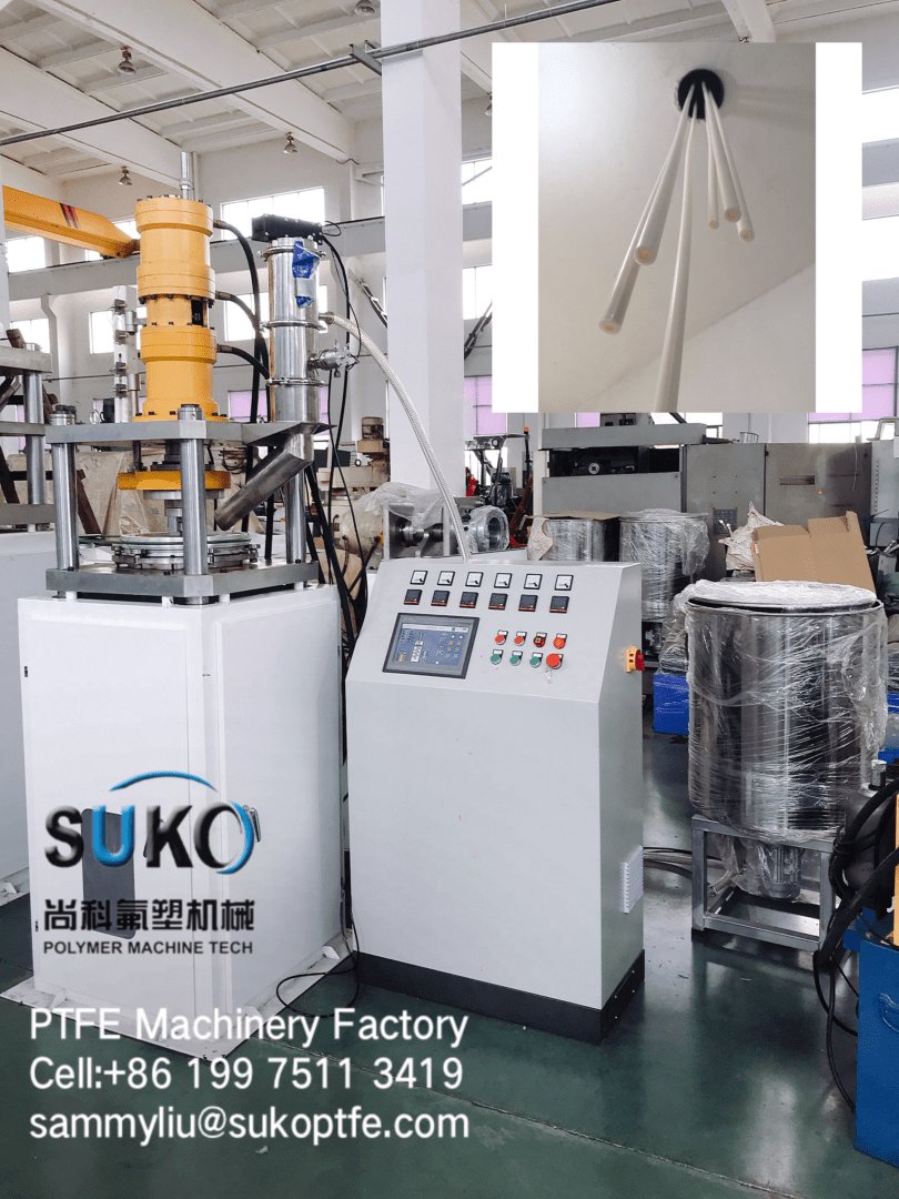 SuKo PTFE Teflon Tube extruder extrusion machine production line for PTFE Teflon Pipe