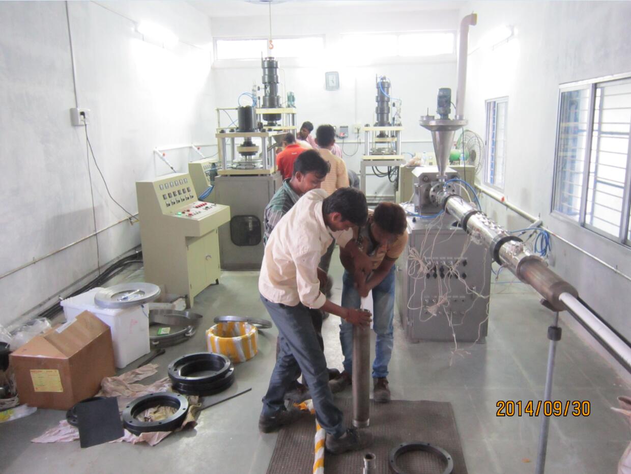Successful Installation of PTFE EXTRUDER LINE for TUBE and ROD in India